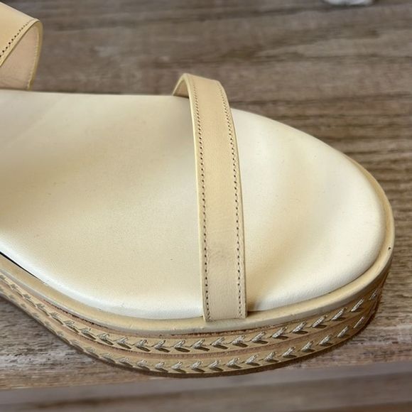 Gabriela Hearst Cream Leather Espadrilles
